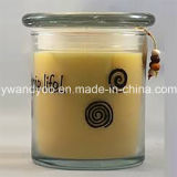 Lovely Soy Scented Glass Candle with Lid