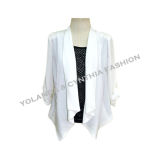 Fashion Ol Seventh Sleeves Non-Button Chiffon Women's Top Outer Wear Blouse/Women's Clothing