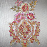 Beautiful Pattern PVC Embroidered Leather for Decoration (LD-XH19)