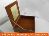 Dubai UAE Wood Box Outside Leather Packaging Box