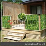 Interlocking Plastic Artificial Hedge Garden Privacy Fence