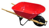 Plastic Tray Wooden Handle Wheel Barrow for Child (WB0201)