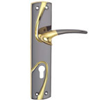 Zinc/Iron Plate Zinc/Alu Handle Mortise Plate Door Lock 9990-178 Bn Gp