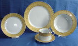 Ceramic Dinner Plate Set, Round Tableware Set (JC5Y037)