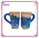Ceramic/Porcelin Mug, Turtle Embossed Long Mug, Souvenir