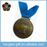 Antique Award Trophy Soccer Medal