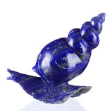 Natural Lapis Lazuli Snail Carving #AA74