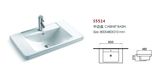 Rectangular Vanity Top Bathroom Sinks for Modern Family (S5524)