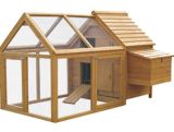 Large Wood Chicken Coop with Run