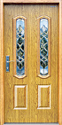 Exterior Door with Decorative Glass (MX1B2019FP)