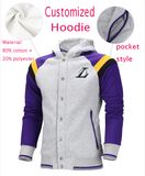 Men's Sports Leisure Fleece Pullover Hoodie, Men's Jacket, Colour Matching Sports Wear, Leisure Basketball Clothing