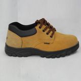 Brown Suede Leather Safety Shoes