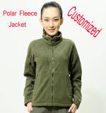 100% Polyester Leisure Outdoor Fleece Jacket, Women's Anti-Pilling Fleece Jacket / Sports Wear