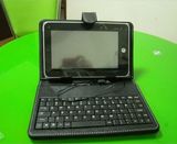 Leather Case +Micro USB Keyboard + Stylus Pen Keyboard Case for 7inch Tablet PC (007)