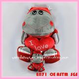 New Cute 3D Plush Stuffed Hippo Animal Toys