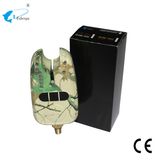 Special Wireless Carp Fishing Transmitter Leaf Camo Fishing Bite Alarm with Colorful LED