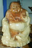 Yew Wood Carving Woodcarving Wooden Crafts-Maitreya Buddha