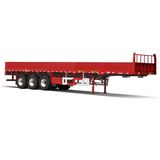 3 Axles 40t Payload Cargo Truck Trailer with Side Wall