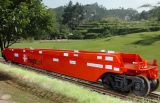 Double Deck Container Flat Wagon for Railway Container Cargo Transportion