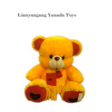 Hot Yellow Scarf Plush Soft Stuffed Teddy Bear Toy