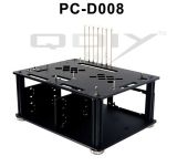 Qdiy Black Acrylic ATX PC Desktop Computer Case