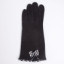 Female Plaid Cloth Bowknot Woolen Gloves