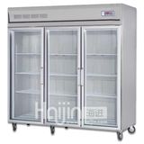 Three Doors Stainless Steel Beverage Showcase/Display Drinks Refrigerator