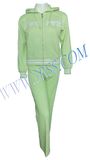 ladies 100% cotton leisure sportsuit, tracksuit, sport set