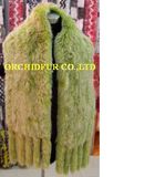 Rabbit Fur Knitted Scarf (OFS231)