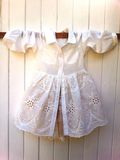 Children Garment Children's Cotton Broderie Anglaise Lace Shirt Dress