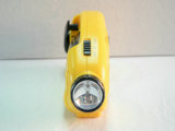 LED Emergency Light ABS Material Cellphone Charger Solar Dynamo Radio