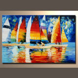 Abstract Decorative Oil Painting of Seascape