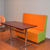 Customized 2 Seater Fabric Restaurant Booths Seating (SP-KS189)