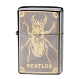 Brass Black Ice Double-Plated Smoking Oil Lighter Xf8012e