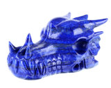 Natural Lapis Lazuli Dragon Skull/Skeleton Carving #W22