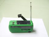 Mini Solar Flashlight Radio with Charging Function