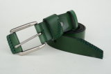 Man Classical Genuine Leather Belt with Leather Wrap Buckle (GC8073)
