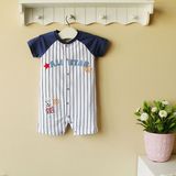 Mom and Bab, 2013 Fashion Baby Boy's Romper, 100%Cotton Baby Bodysuit (130703)