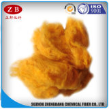 Solid Recycled Polyester Staple Yellow Pet Fiber PSF