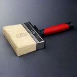 Black and Red Plastic Handle Ceiling Block Paint Brush