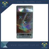 Holographic Security Stickers Label with Barcode Printing
