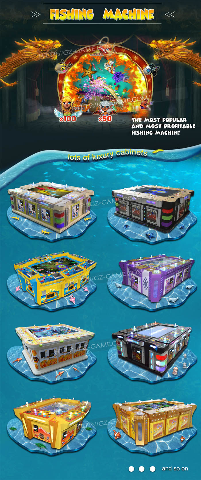 100% Original Ocean Monster Fish Game Machine for Sale