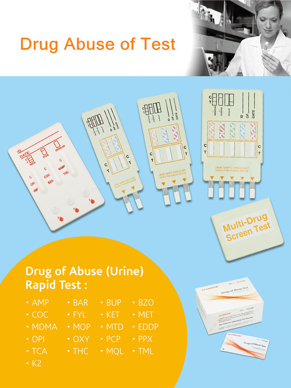 Clungene Brand Common Drugs Screening Detection Instant Drug Testing CE& ISO Approved