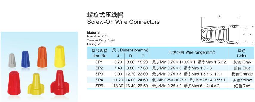 Nylon Screw Wire Nut Terminal Connector