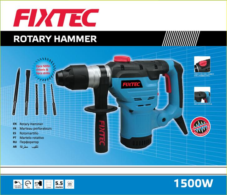 Fixtec Power Tool 1800W 36mm Rotary Hammer (FRH18001)